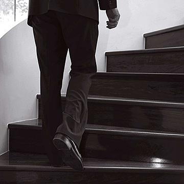 A Man On A Stairway